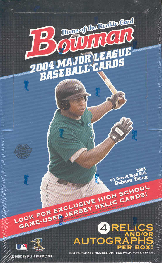2004 Bowman MLB Baseball Sports Trading Cards HTA JUMBO Box