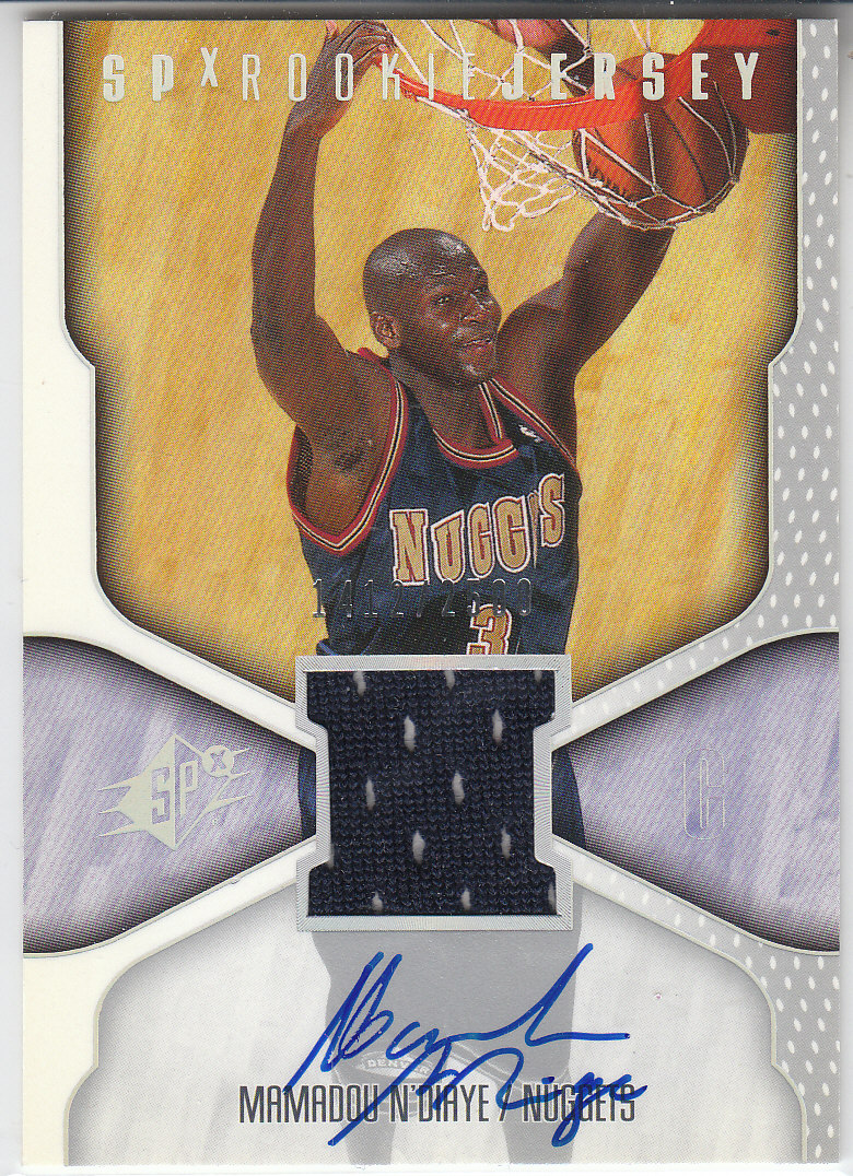 2000-01 SPx #127 Mamadou N'Diaye JSY AU RC