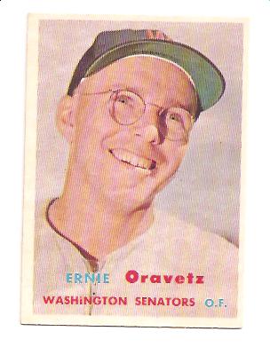1957 Topps #179 Ernie Oravetz