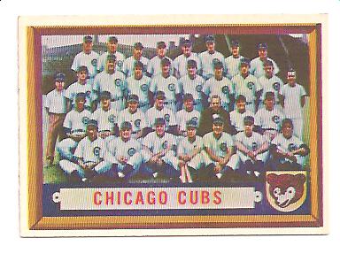 1957 Topps #183 Chicago Cubs TC