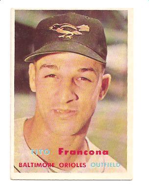 1957 Topps #184 Tito Francona RC