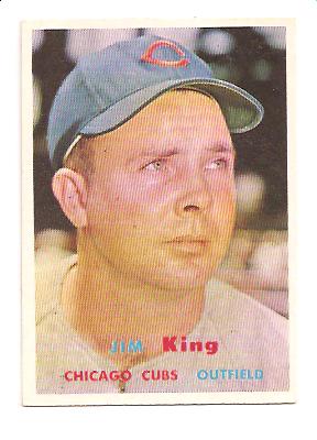 1957 Topps #186 Jim King