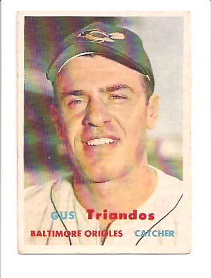 1957 Topps #156 Gus Triandos