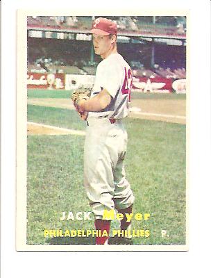 1957 Topps #162 Jack Meyer