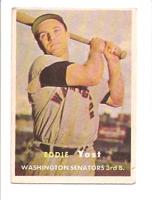 1957 Topps #177 Eddie Yost