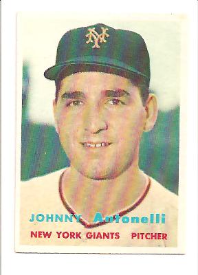 1957 Topps #105 Johnny Antonelli