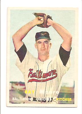 1957 Topps #106 Ray Moore