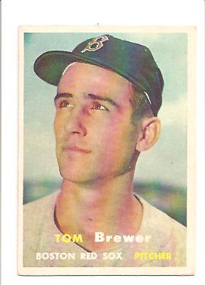 1957 Topps #112 Tom Brewer