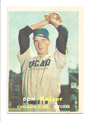 1957 Topps #134 Don Kaiser