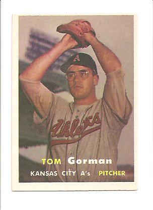 1957 Topps #87 Tom Gorman