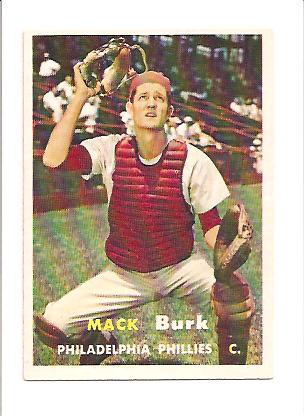 1957 Topps #91 Mack Burk RC