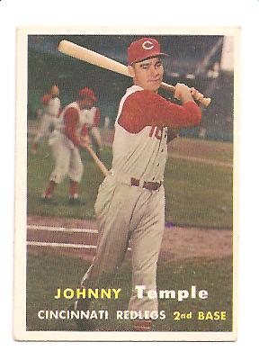 1957 Topps #9 Johnny Temple