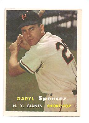 1957 Topps #49 Daryl Spencer