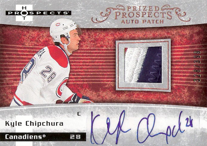 2007-08 Hot Prospects #219 Kyle Chipchura JSY AU RC