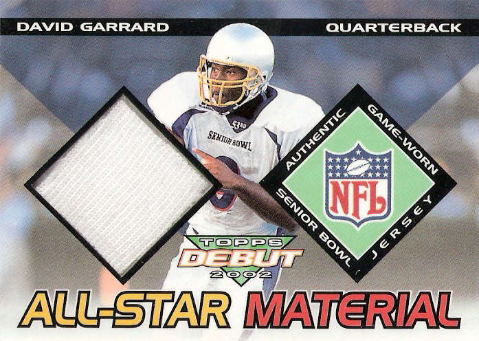 2002 Topps Debut All-Star Materials #AMDG David Garrard