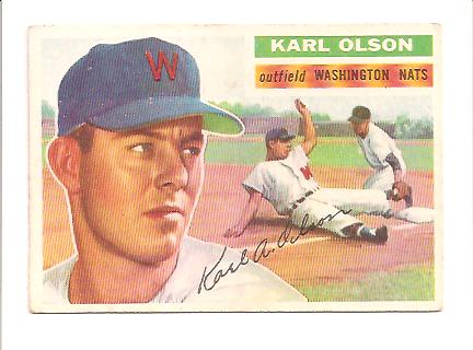 1956 Topps #322 Karl Olson