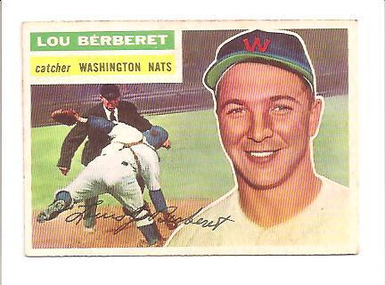 1956 Topps #329 Lou Berberet RC
