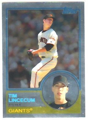 2008 Topps Chrome Trading Card History #TCHC15 Tim Lincecum