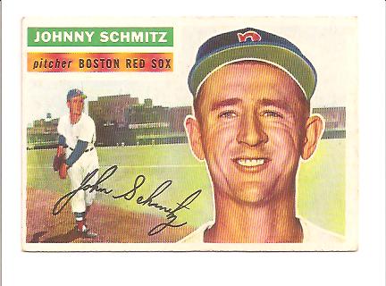 1956 Topps #298 Johnny Schmitz