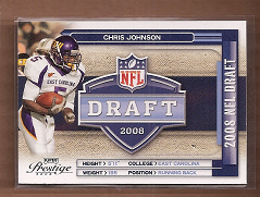 2008 Playoff Prestige NFL Draft #22 Chris Johnson