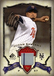 2008 SP Legendary Cuts Destined for History Memorabilia #SA Johan Santana