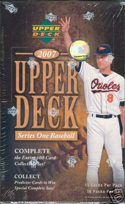 2007 Upper Deck Series 1 Hobby Baseball Unopened Box (16 Packs)