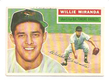 1956 Topps #103 Willie Miranda