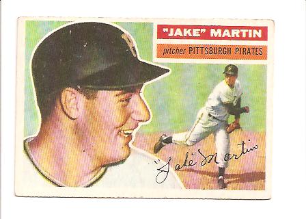 1956 #129 Jake Martin RC EXMT Actual scan