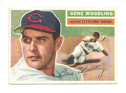 1956 Topps #163 Gene Woodling EXMT Actual scan