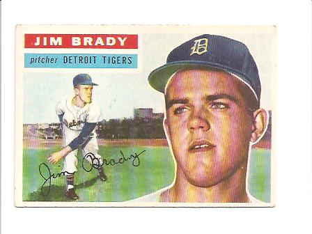 1956 Topps #126 Jim Brady RC