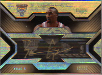 2007-08 UD Black Ticket Autographs Gold #TABG Ben Gordon