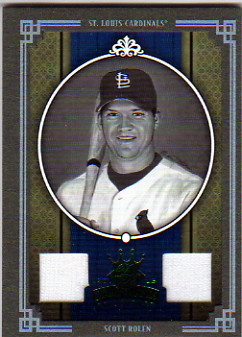 2005 Diamond Kings Materials Framed Green B/W #210 Scott Rolen Jsy-Jsy/25