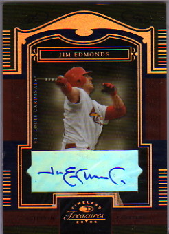 2005 Timeless Treasures Signature Bronze #15 Jim Edmonds/50