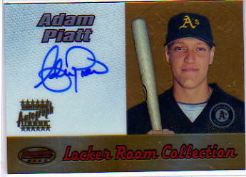 2000 Bowman's Best Locker Room Collection Autographs #LRCA6 Adam Piatt A
