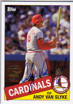 2005 Topps All-Time Fan Favorites Autographs #AV Andy Van Slyke F