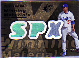 2007 SPx Winning Materials 199 Gold #KU Hong-Chih Kuo/199
