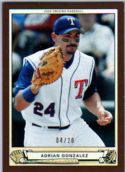 2005 Origins Gold #188 Adrian Gonzalez YS