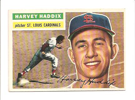 1956 Topps #77A Harvey Haddix GB