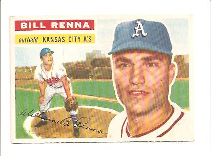 1956 Topps #82 Bill Renna DP