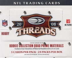 2008 Donruss Threads NFL Football Sports Trading Cards Hobby Box 