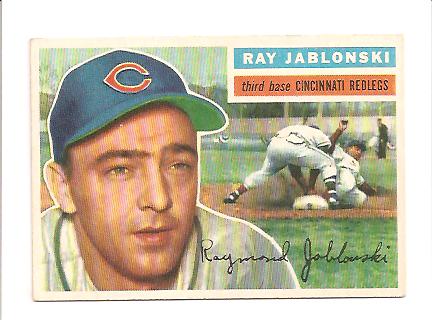 1956 Topps #86A Ray Jablonski GB EXMT Actual scan