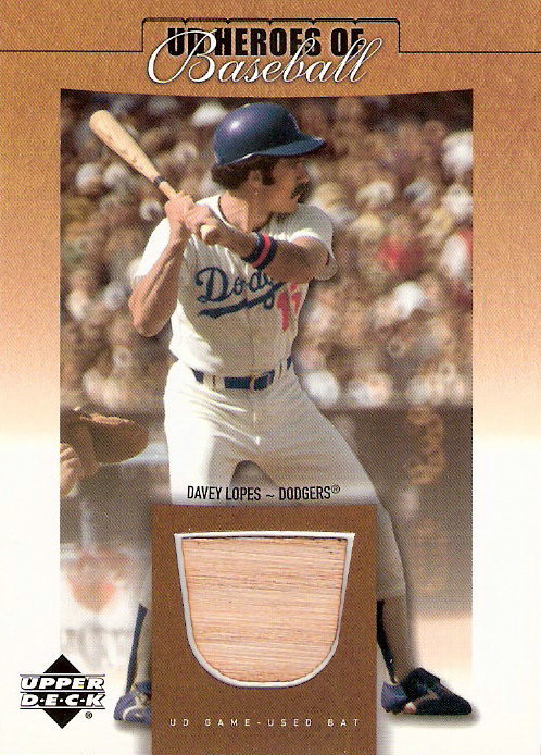 2001 Upper Deck Prospect Premieres Heroes of Baseball Game Bat #BDL Davey Lopes