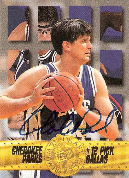 1995 Press Pass Autographs #3 Cherokee Parks