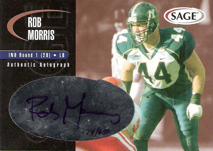 2000 SAGE Autographs Bronze #A29 Rob Morris/650