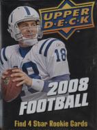 1 SEALED PACK : 2008 Upper Deck Football Factory Sealed Hobby Pack ( Random Autographs & Memorabilia Cards! )