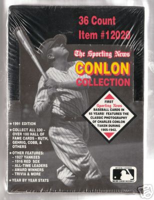 1991 Conlon Baseball Unopened Box (36 Packs)