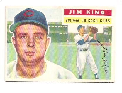 1956 Topps #74A Jim King GB