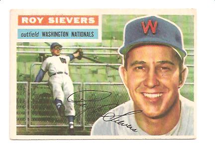 1956 Topps #75A Roy Sievers GB