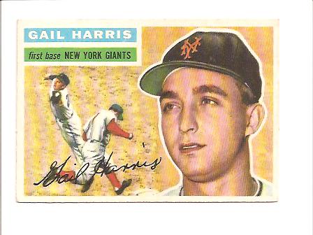 1956 Topps #91A Gail Harris GB