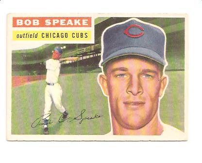 1956 Topps #66A Bob Speake GB